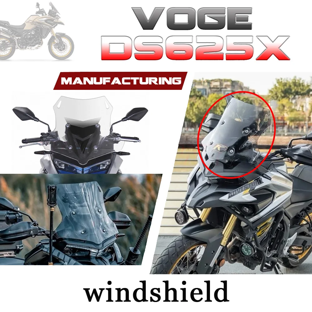 

Front windshield for VOGE DS625X windshield height and width increased Xds625 voge dsx625 x625ds