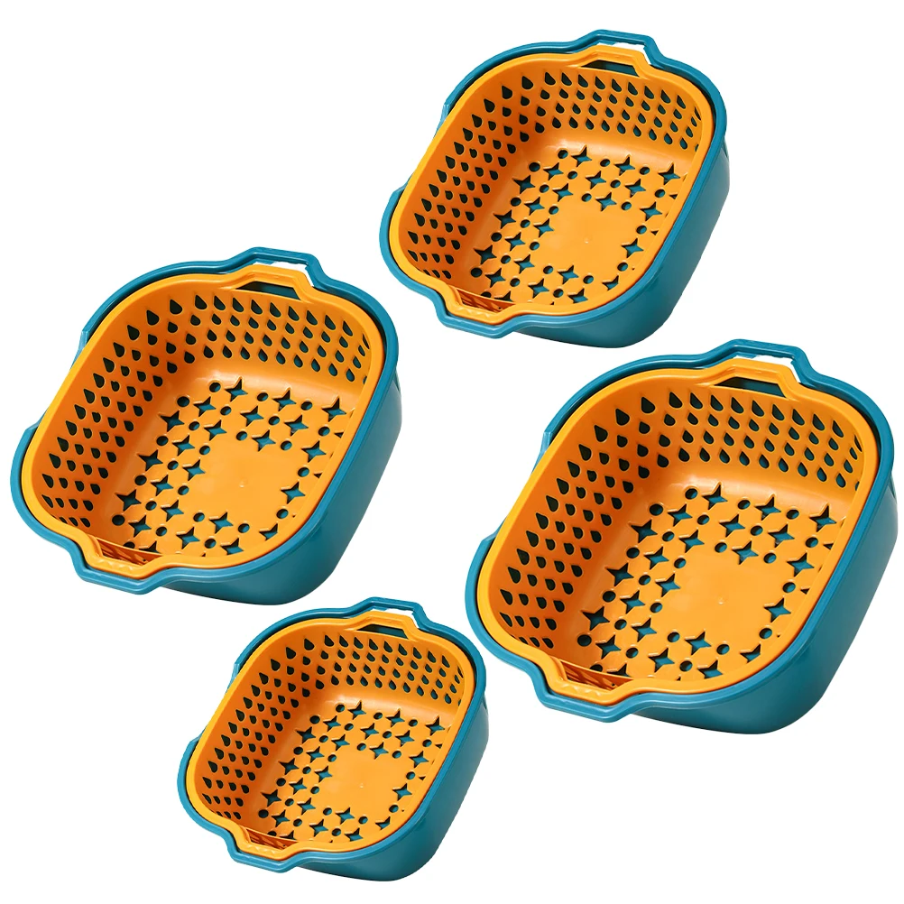 

1 set 1 Set Basket Bowl Kitchen Colander Strainer Strainer Basket For Fruit Vegetable Washing Drying Storage Mesh Container
