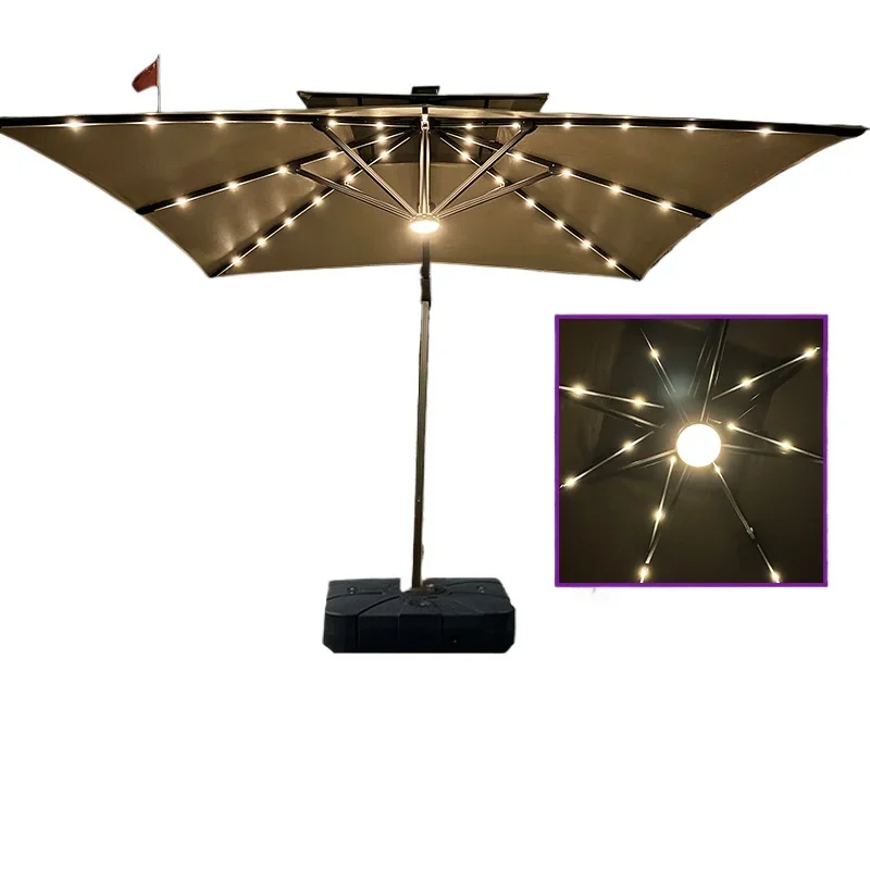 Outdoor Parasol Court Umbrella Roman Umbrella Sun Umbrella Outdoor Villa Garden Rooftop Court Terrace Hotel Commercial