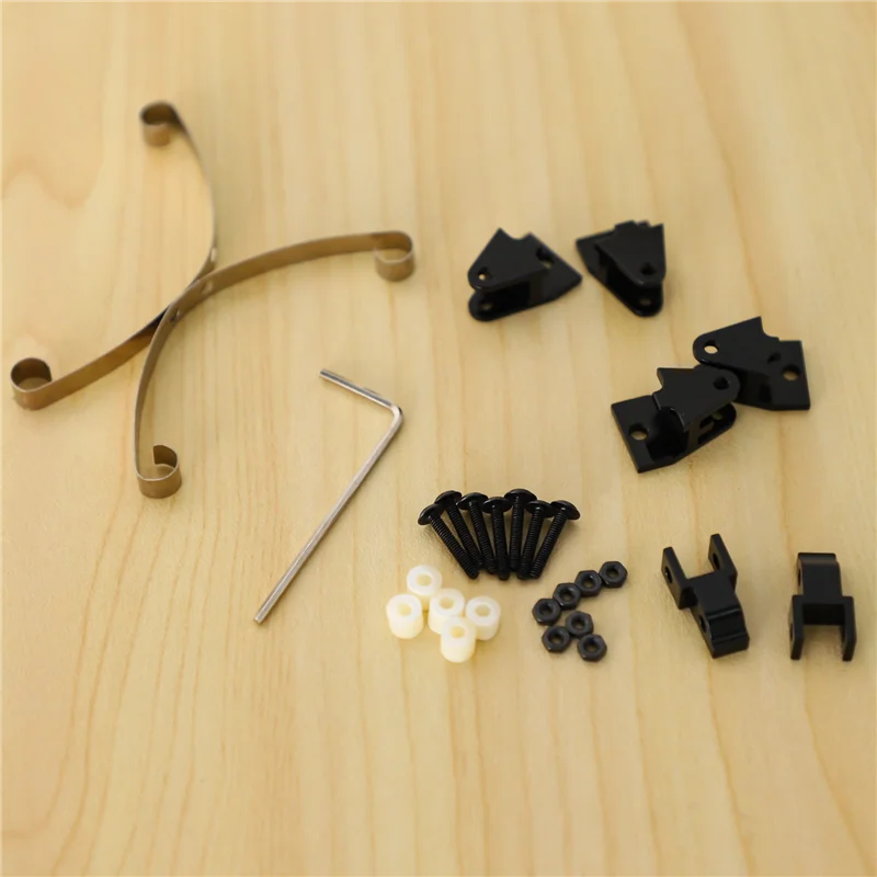 AS96-Juego de suspensión de resorte de hoja de acero para WPL Henglong B14 B16 B24 B36 Ural Q60 Q61 Q62 Q63 Q64 4X4 6X6 camión y crawer