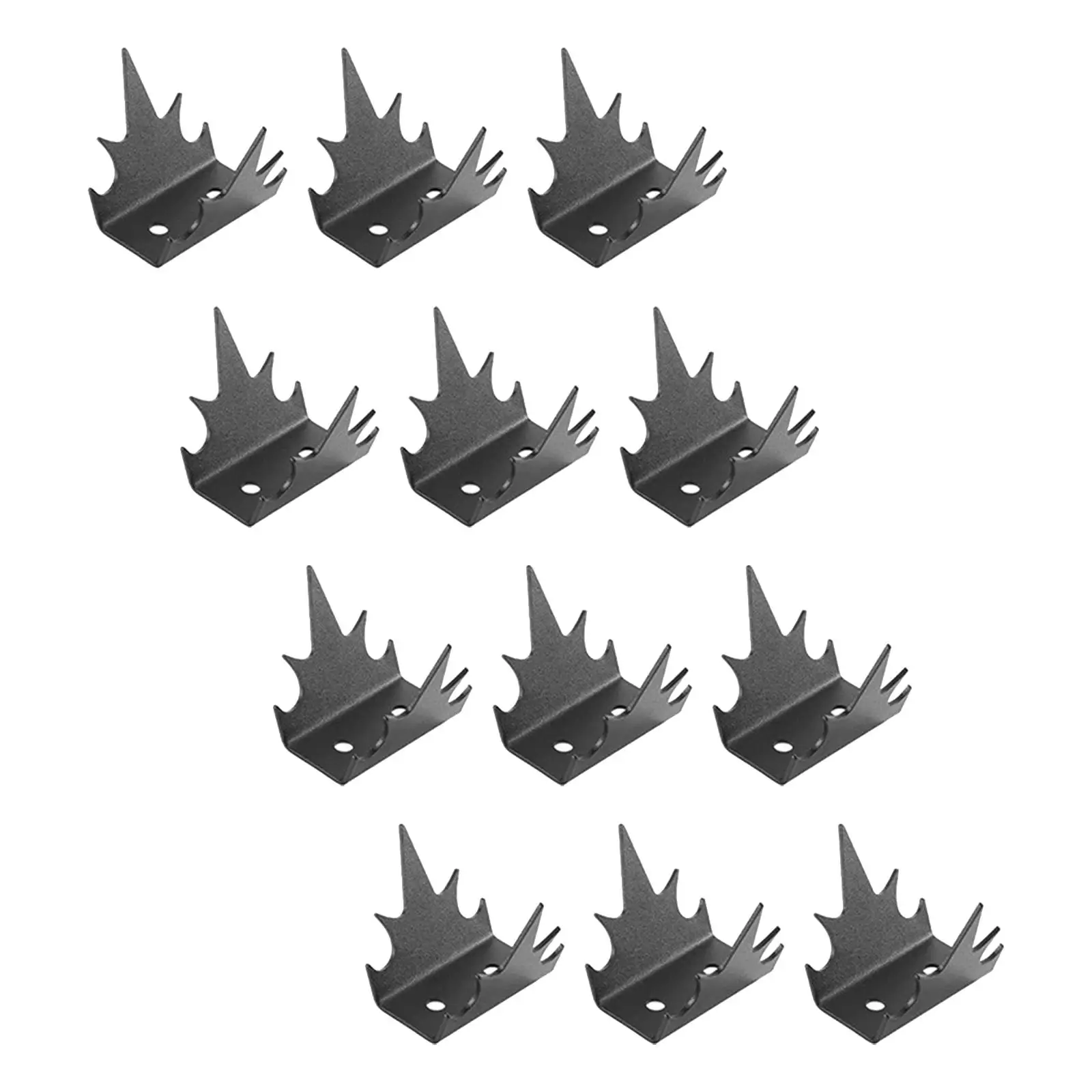 

12-компонентные шипы для защиты от подъема, оборудование с винтовым креплением, черный стальной инструмент