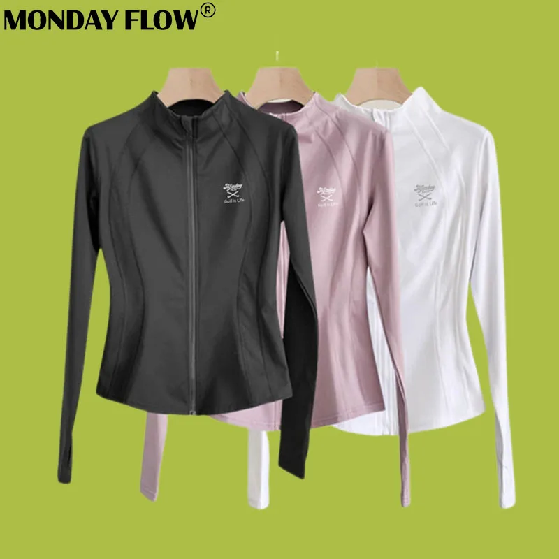 Monday Flow Spring/Autumn New Product Golf Women's Outdoor Sports Jacket Comfortable Hoodies Coat Breathable Versatile Top