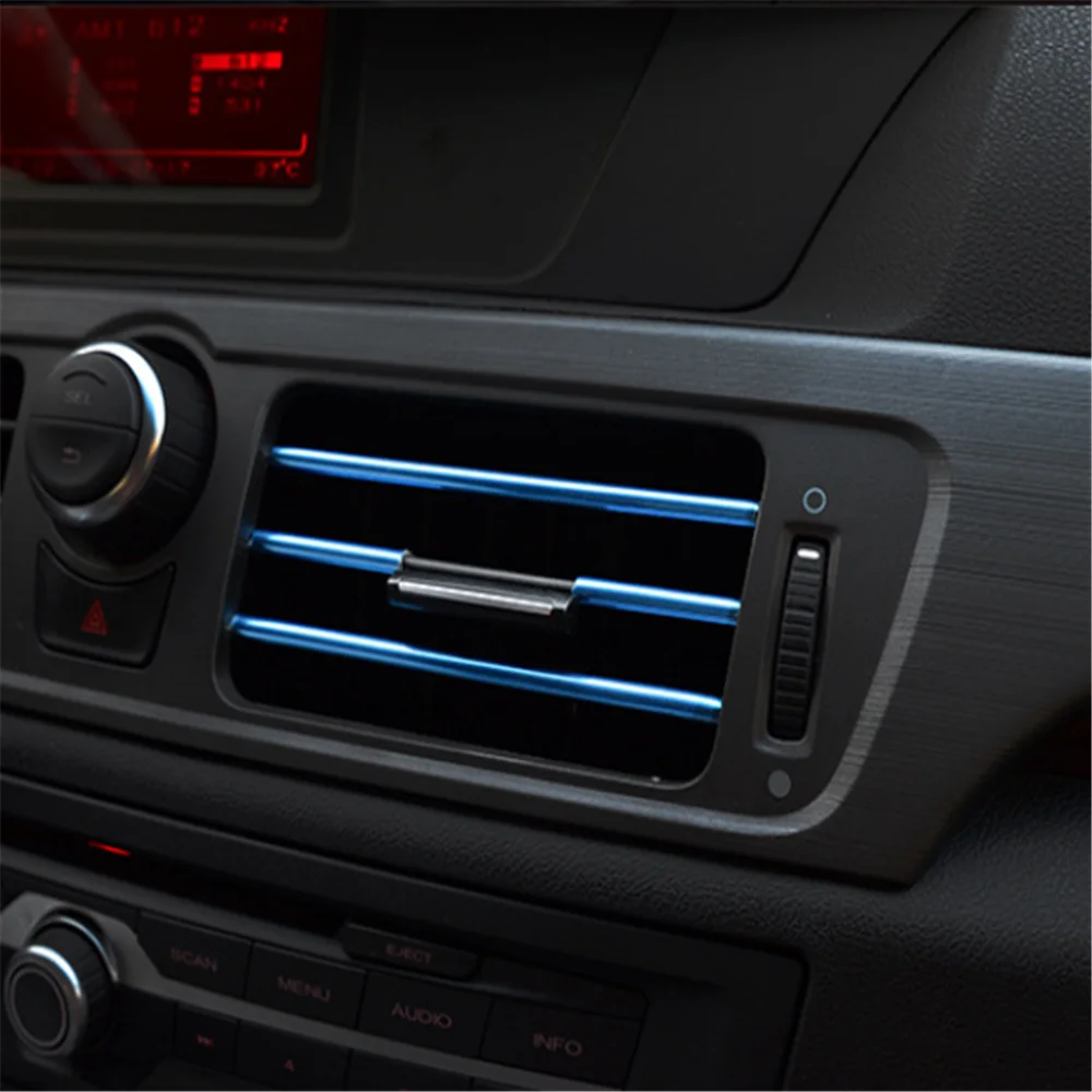 U-shaped decorative strip car air outlet for Renault Koleos QM5 QM6 Scenic Megane Fluenec Latitude Clio Rubbe