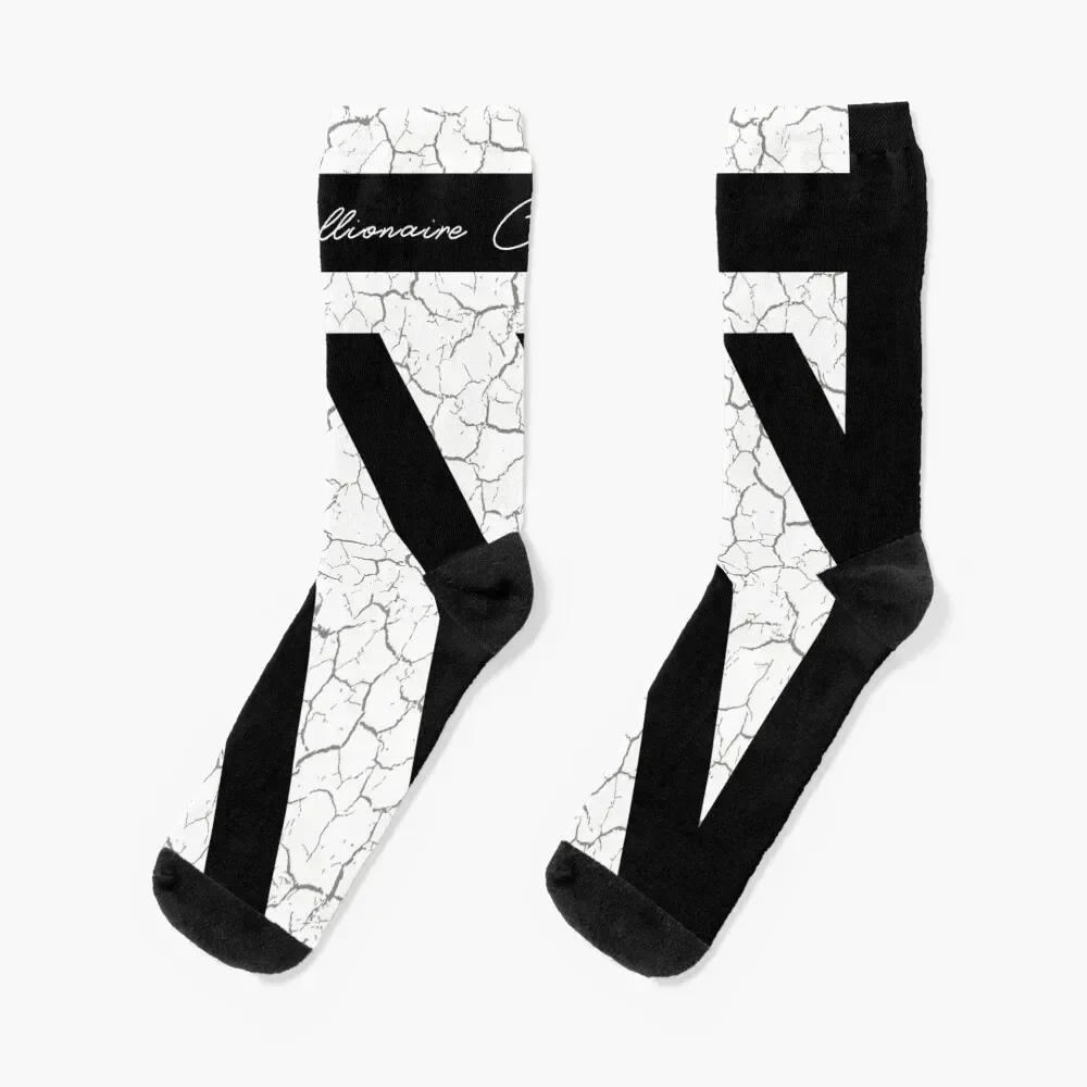 Billionaire Club-Never Miss A Dollar Socks tennis sport floor man Luxury Woman Socks Men's