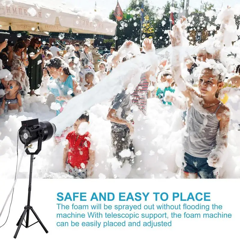 

Bubble Machine Portable Bubble Maker Portable Easy To Operate 1500W Bubble Maker With Support Bracket For Wedding Birthday