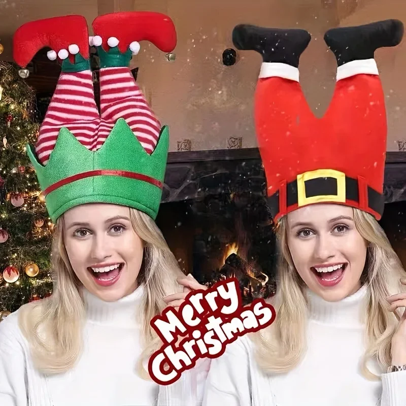

Christmas Decorations Party Hats Santa Claus Elf Clowns Pants Hats Party Supplies Gifts