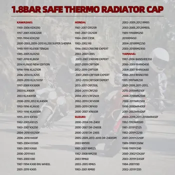 1,8 bar högtrycksradiatorlock 25,6 psi med temperaturmätare för Honda Yamaha Kawasaki Suzuki Polaris Ranger motorcykel ATV 6 best sales Bone ktm - №1