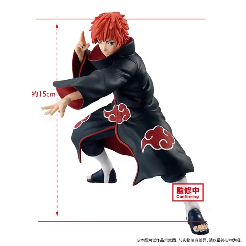 Bandai-Estrelas Vibração VS Naruto Sasori Figura de Ação Animação, Presente Bandai, Coleção de modelos, Hobby Toy, 100% Original, Em Stock