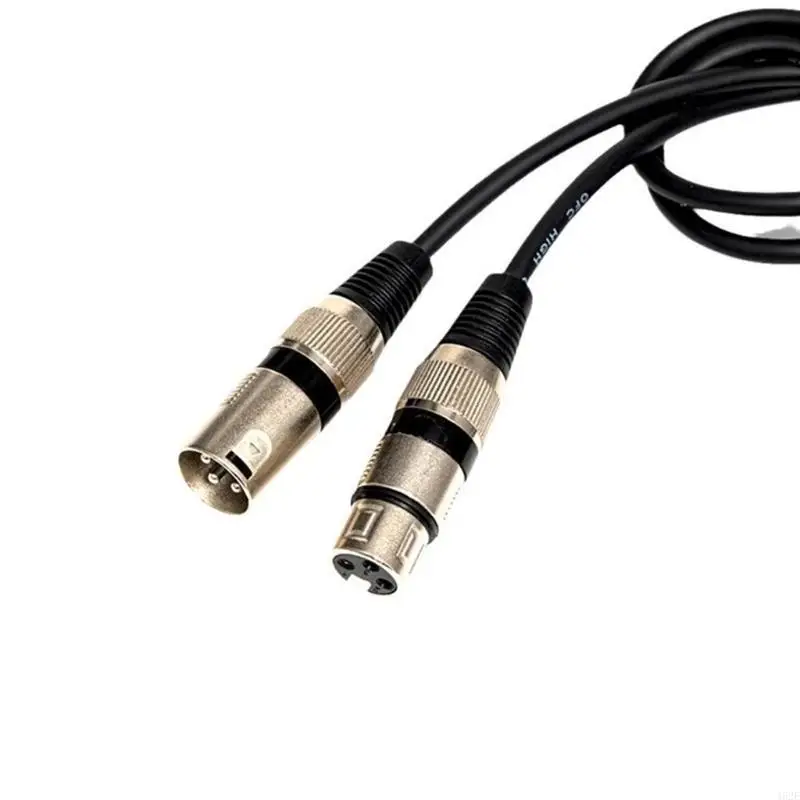 462E 2pcs Balanced Mic Cable 300cm /10ft Soft PVC Jackets Broadcast Equipment Cable for Enhances Durability & Flexibility