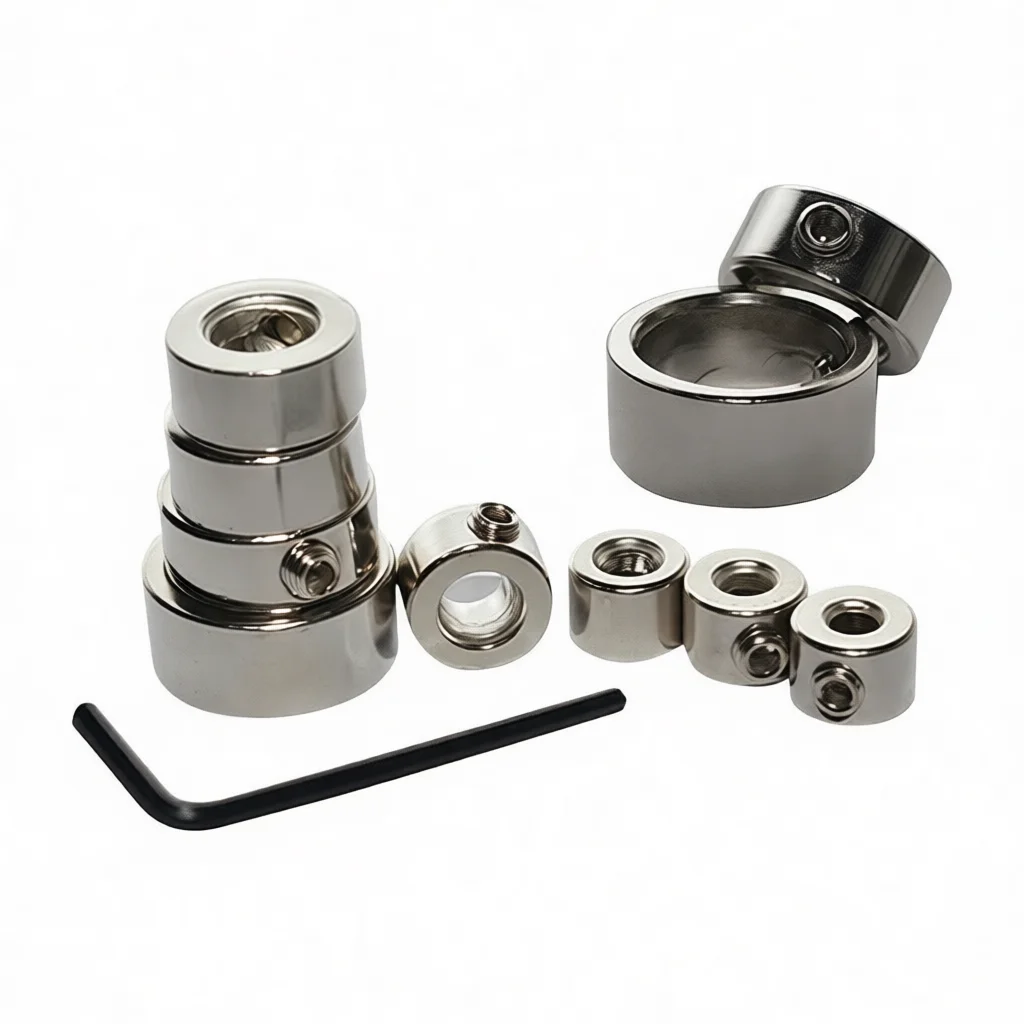 Drill Bit Depth Stop Positioner Ring Set Woodworking Accessory For Accurate Drilling Depth Fixed Collar Tool Easy Installation
