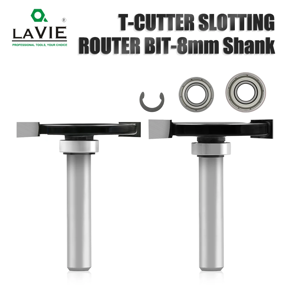 

Фреза LAVIE с подшипниками, 1 шт., хвостовик 8 мм, для фрезерования пазов в дереве, C08318FXT4