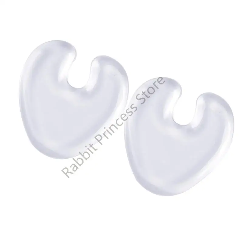 BX0F وسائد هلامية لاصقة لمقدمة القدم طبقة مخملية غير قابلة للانزلاق مريحة عند الارتداء لفترة طويلة للنساء أثناء الوقوف أو المشي