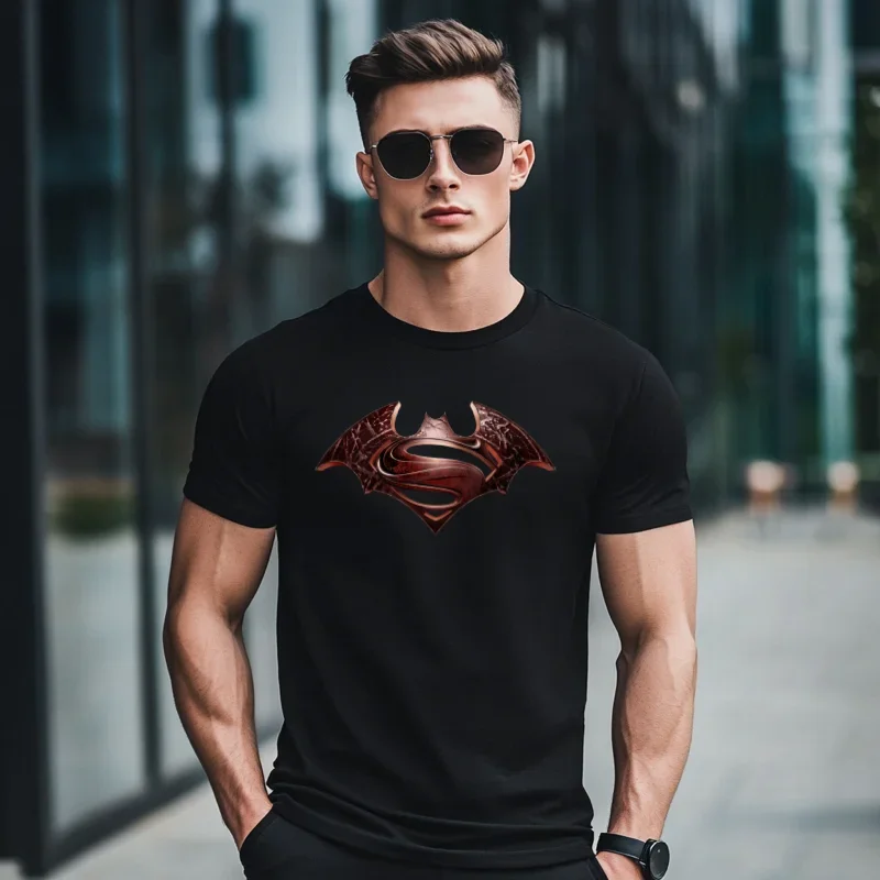 

2024 Summer Casual Sports Fashion Printed Anime Hero Adult Crewneck Short Sleeve Large Size Men's T-shirt Loose and Comfortable