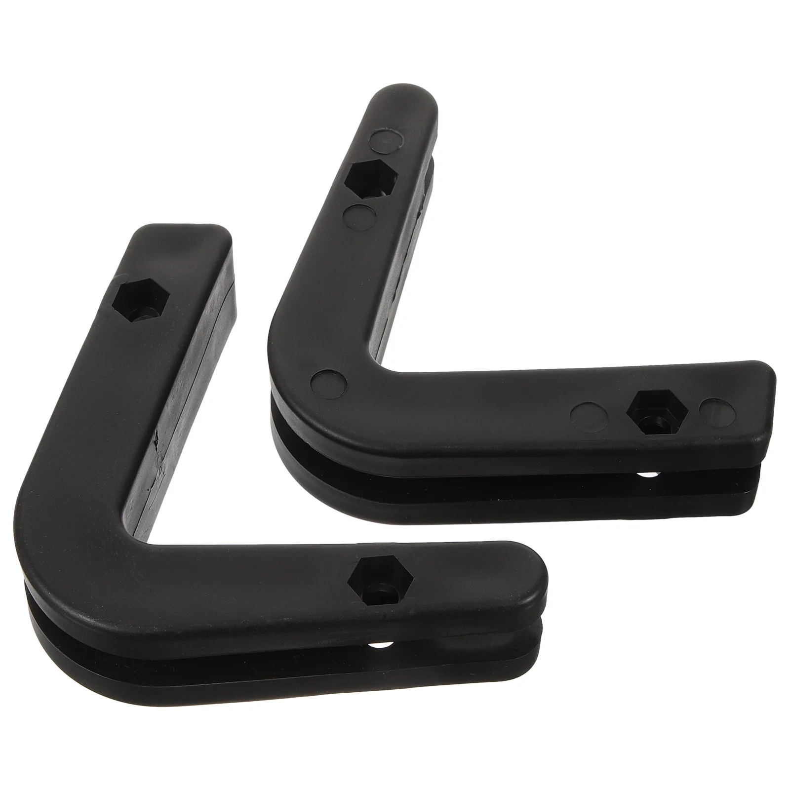 2 Pcs Fitness Equipment Squat Rack Accessories Barbell Bracket Hook (black Pair) 2pcs Wall Mount Gym Organizing