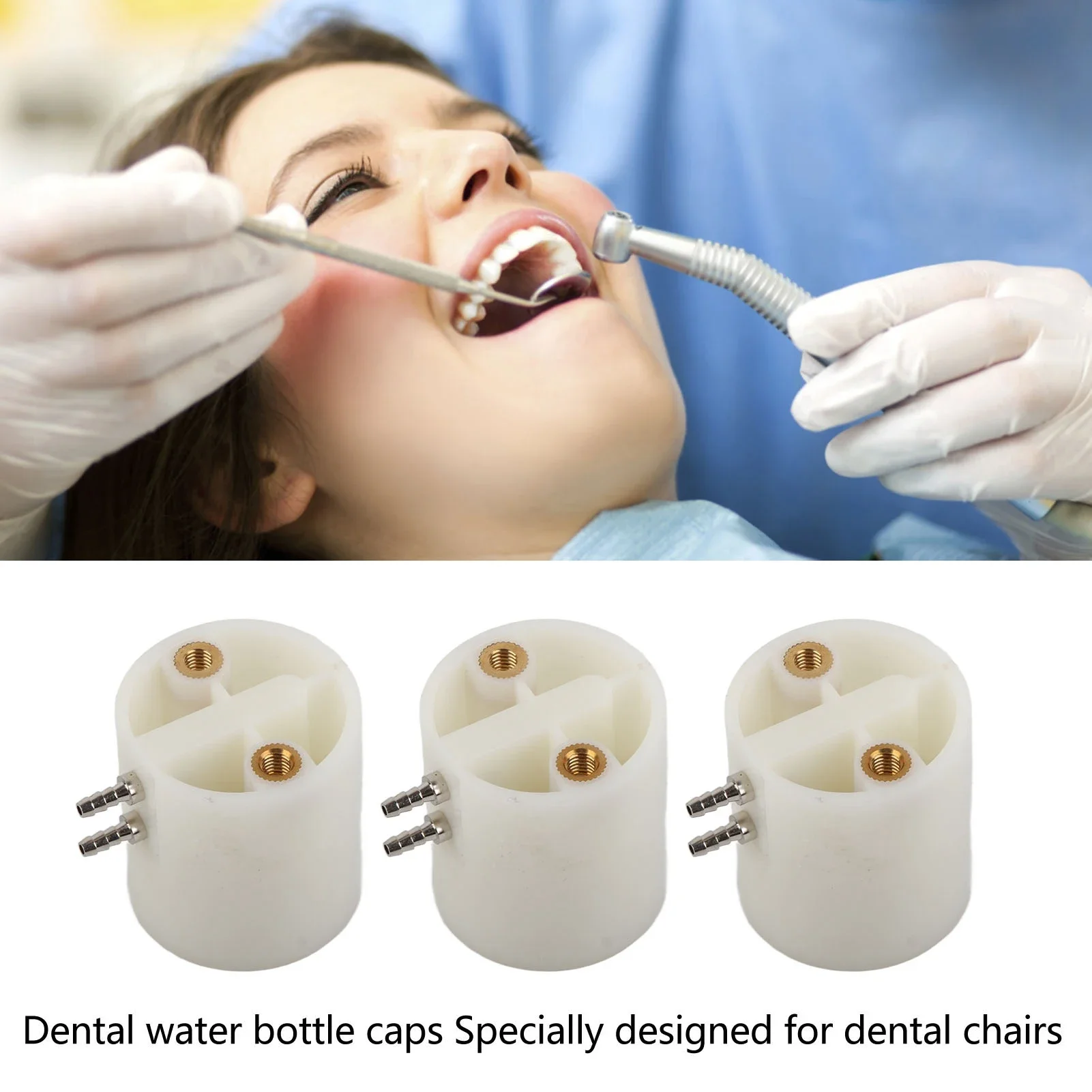 

3pcs Dental Water Bottle Cover Cap Professional Thicken Universal Dental Chair Turbine Bottle Lid for 600ML 1000ML