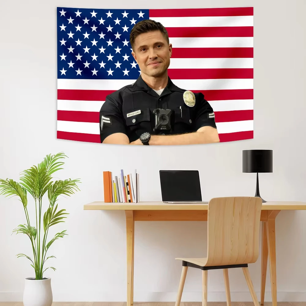 

Bradford Rookie Tim American Usa Flags Tapestry Art Wall Hanging Aesthetic Room Decor College Dorm Background Cloth Tapestry