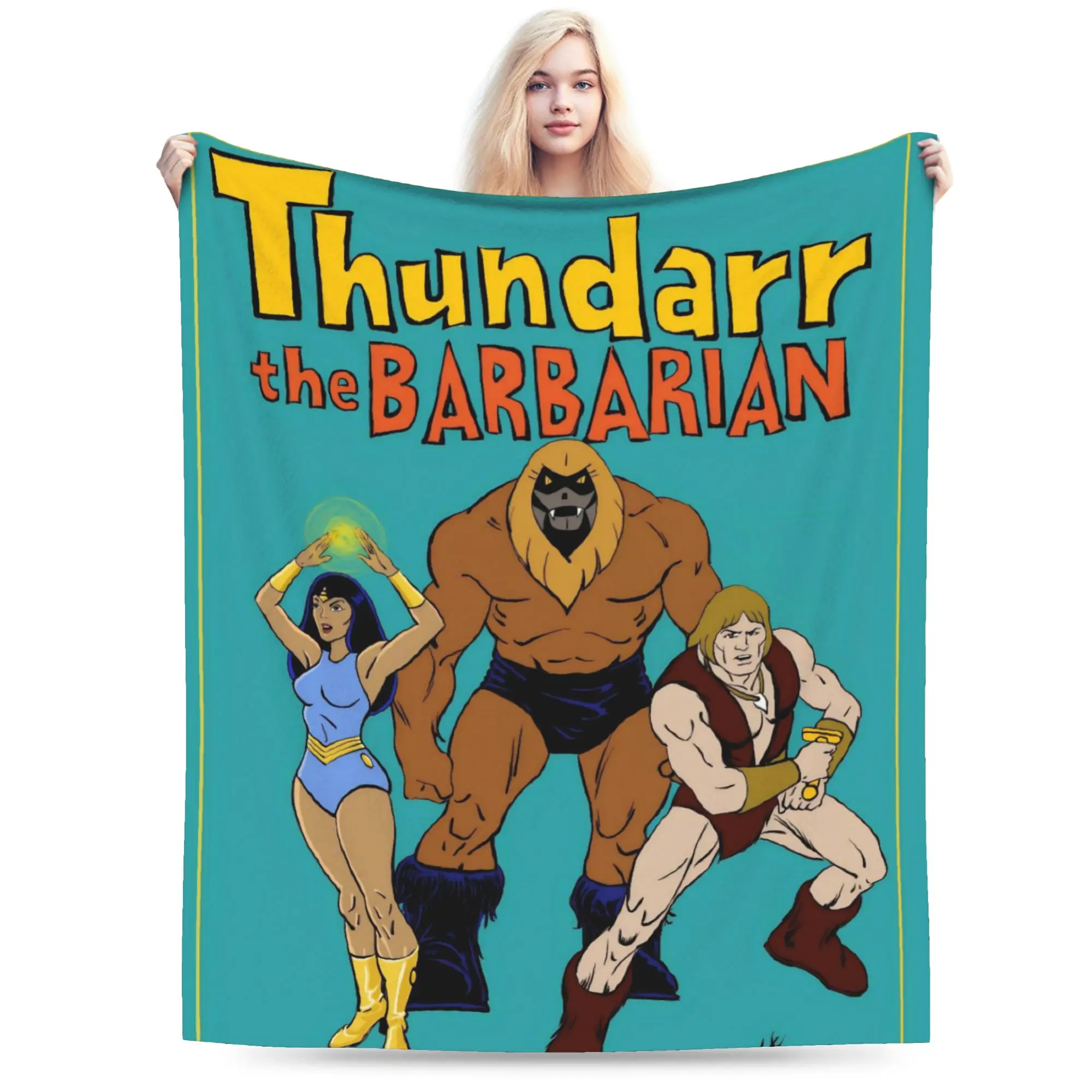 Thundarr The Barbarian Blanket Super Soft Cozy  Throw Blankets for Sofa 50x60 Inch Multi-size Quilt