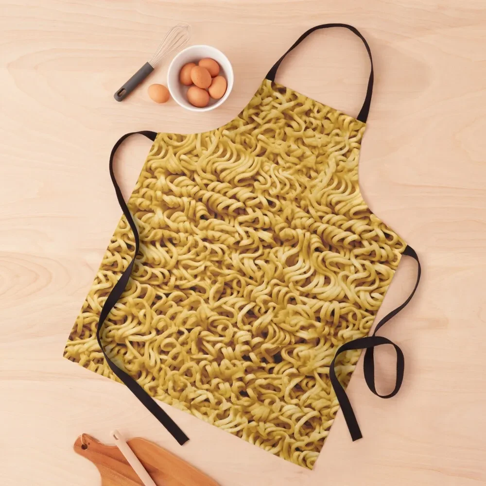 

Seamless Ramen Noodle Pattern Apron Home And Kitchen waterproof for women for women with pocket Home Supplies Apron