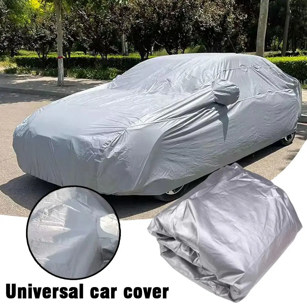 

Full Car Cover Car Cover Sun Outdoor Sunscreen Heat Anti-UV Universal Dustproof Protection Styling Car UV Scratch-Resistant A6O3