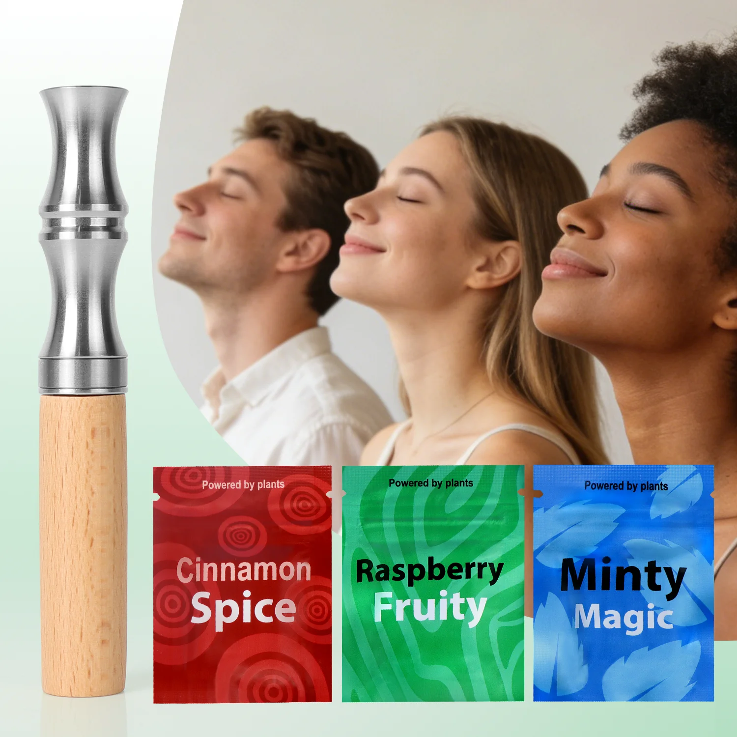 Magnetic Anti-Smoking Alternative Stick Inhaler Replaceable Natural Aroma Flavor Cores Nicotine-Free Quit Aid Relieve Cravings