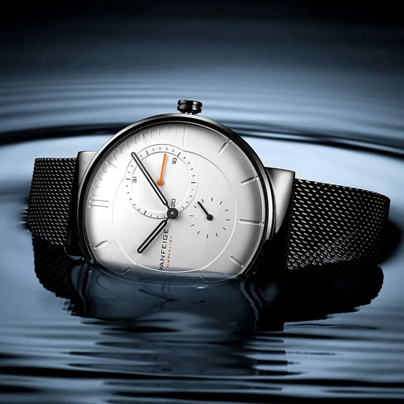 أزياء رجال الأعمال ساعات كوارتز مقاوم للماء ساعة معصم مضيئة ساعة عادية التقويم باجاني تصميم الرجال الساعات Reloj Mujer