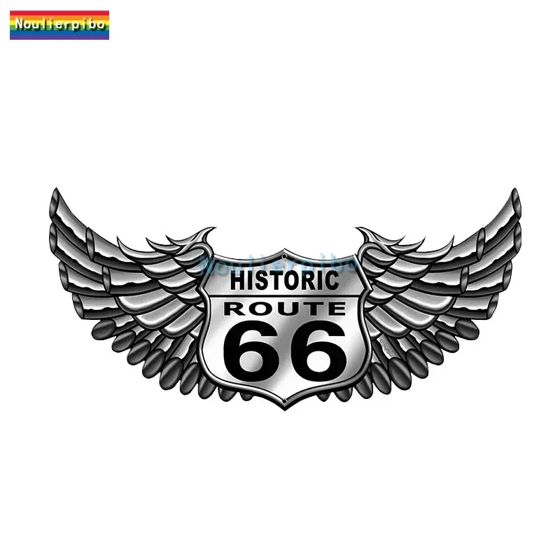 Personalized Route 66 Reflective Motorcycle Car Sticker Suitable for Use with Surfboard Off Load Car Bumpers Mirror PVC Decal