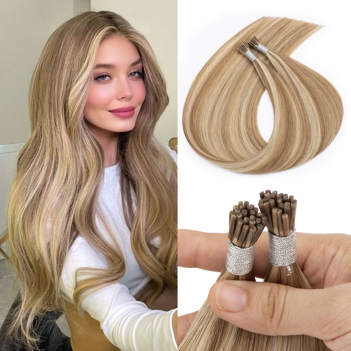 Hair Care Tips - Senmy I tip Hair Extensions Human