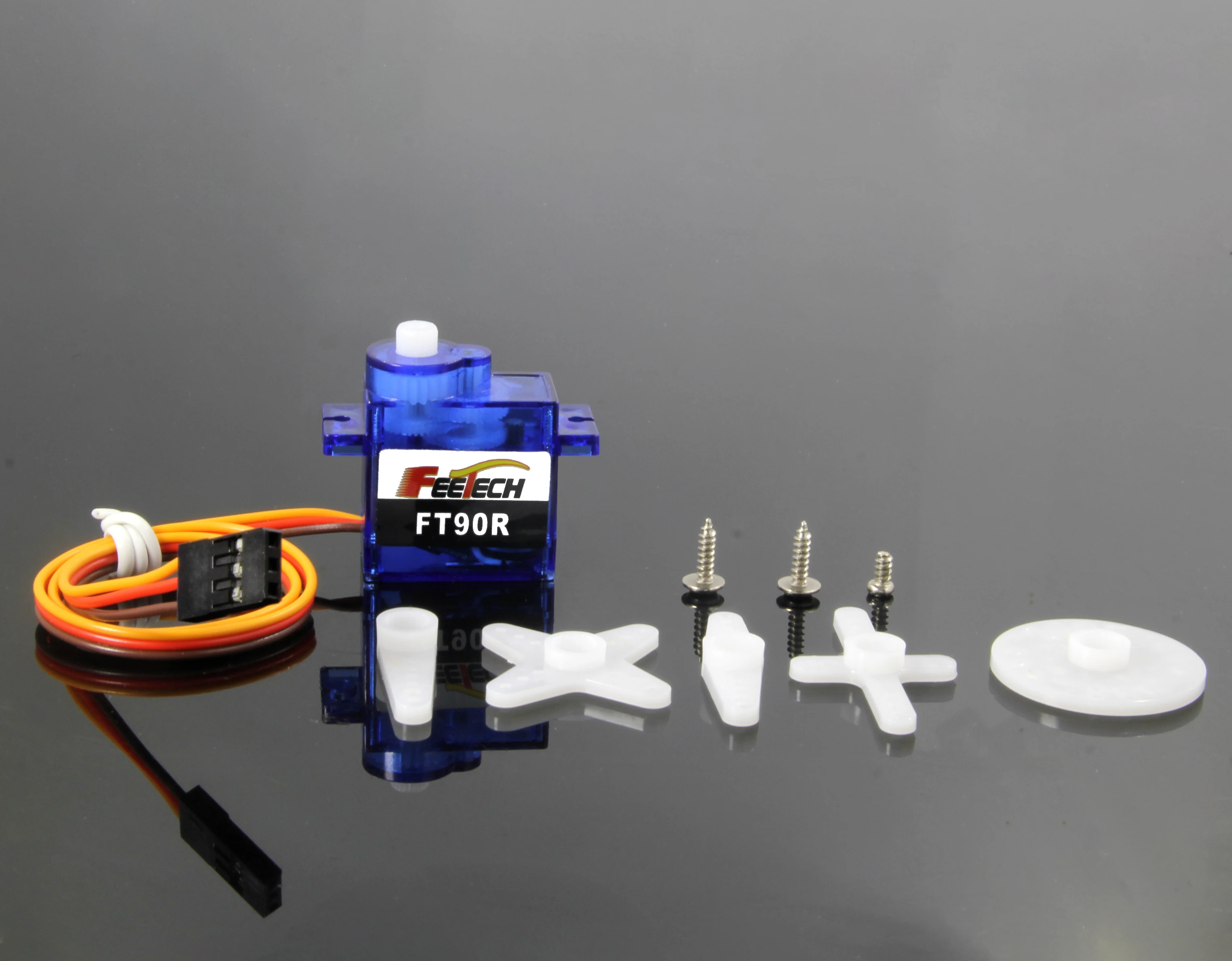 Feetech FT90R Servo Digital de rotación continua de 360 grados FT90R para Arduino Smart Car Robot RC Drone modelo de avión