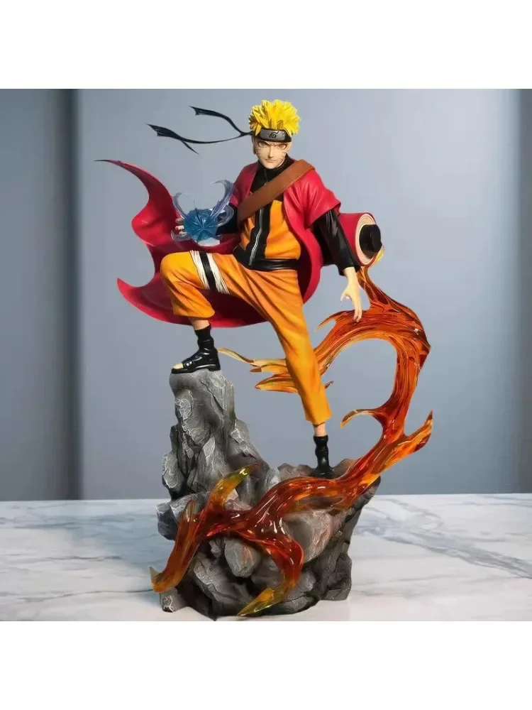 Heißer Naruto Anime-Figur Uzumaki Naruto Uchiha Sasuke Action-Modell PVC-Statue Desktop-Ornament Sammlerstück Spielzeug Geschenk Schnelle Lieferung