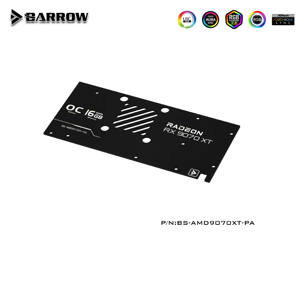 Barrow GPU Water Block For ASRock Radeon RX 9070 XT Taichi 16GB OC Graphics Card BS-AMD9070XT-PA