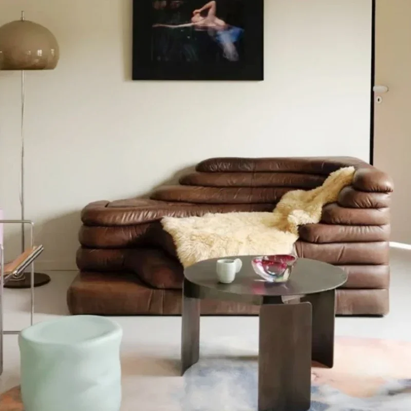 Terraced sofa living room special-shaped designer module sofa antique style