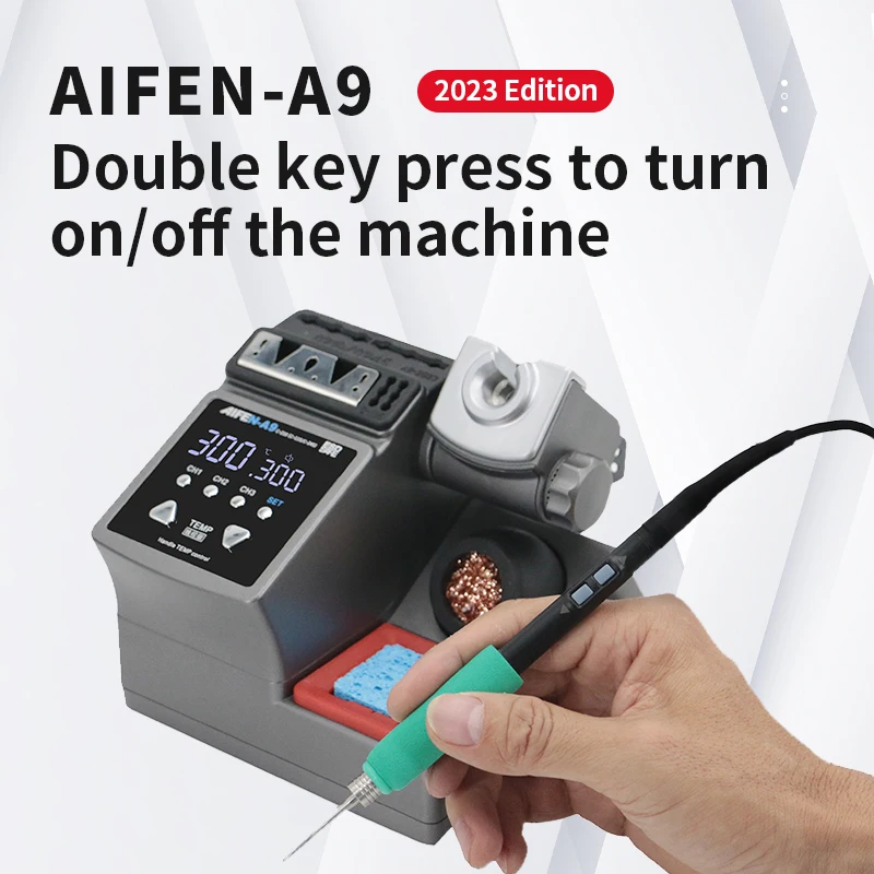 AIFEN A9 Soldering Station Compatible  Soldering Iron Tips C210/C245/C115 Handle Lead-free Electronic Welding Rework Station