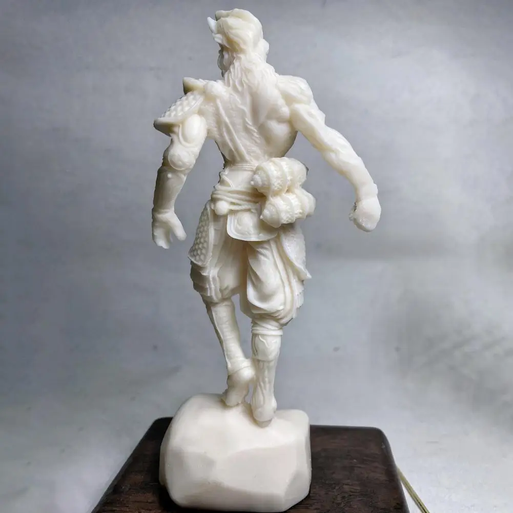 Sun Wukong Statue Handcrafted Tagua Wukong Figure Great Equalling Heaven Sculpture Cartoon Monkey King Model for Desktop