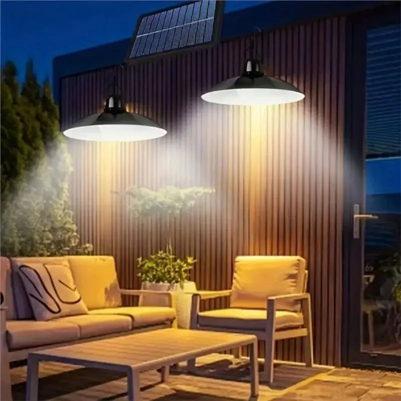 AT05-Solar Shed Light Indoor Outdoor 2000LM Daytime Available Pendant Light Outdoor Pendant Light