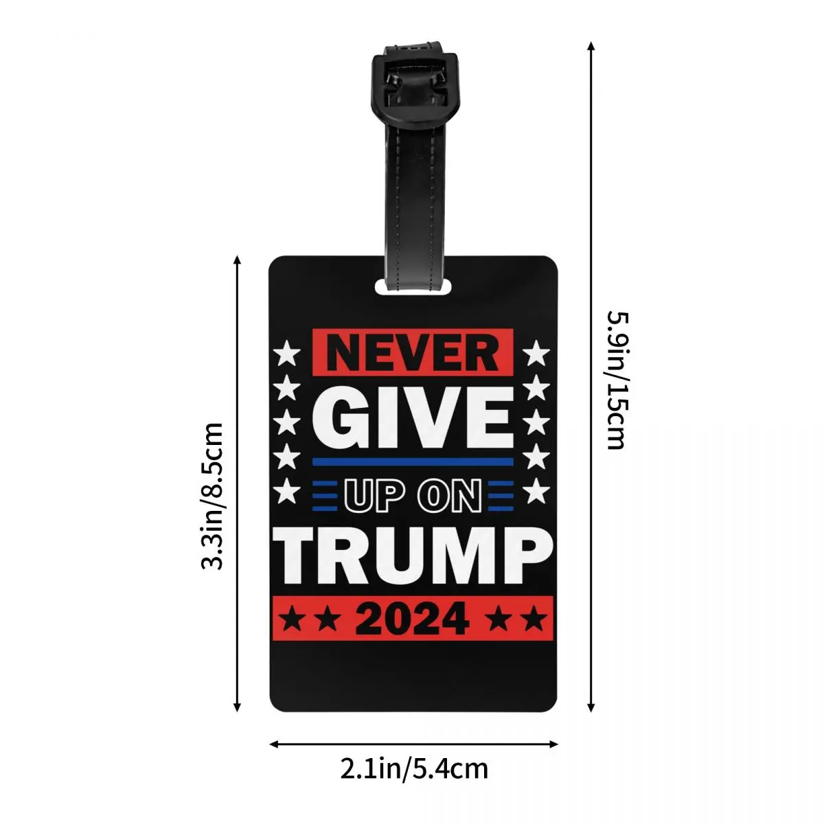 Custom Nener Givp Up On Trump Luggage Tags Custom Baggage Tags Privacy Cover Name ID Card