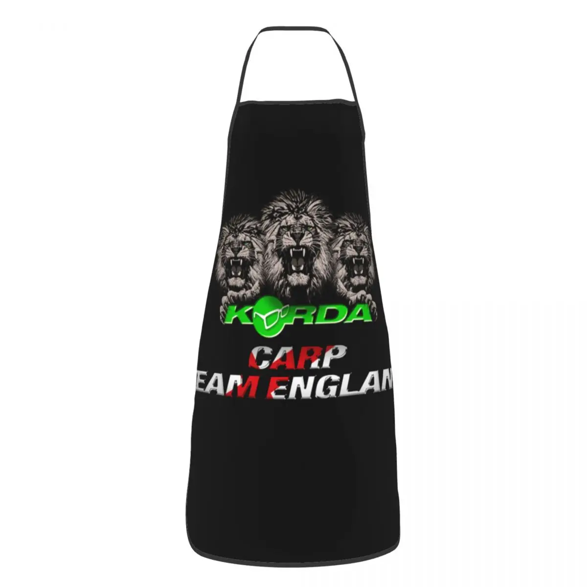 Custom Korda Fishing Logo Apron for Women Men Unisex Bib Fish Carp Fisherman Gift Cooking Kitchen Tablier Cuisine Chef Painting