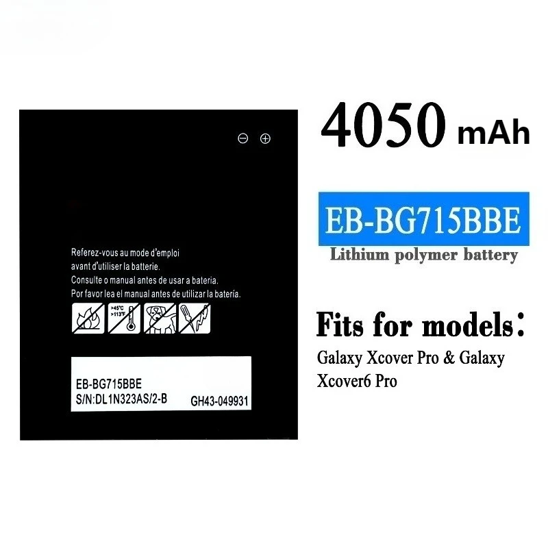 Nova EB-BG715BBE de alta qualidade substituível 4500mAh EB-BG715BBE EB-BG736BBE bateria para Samsung Galaxy Xcover Pro Xcover6 Pro
