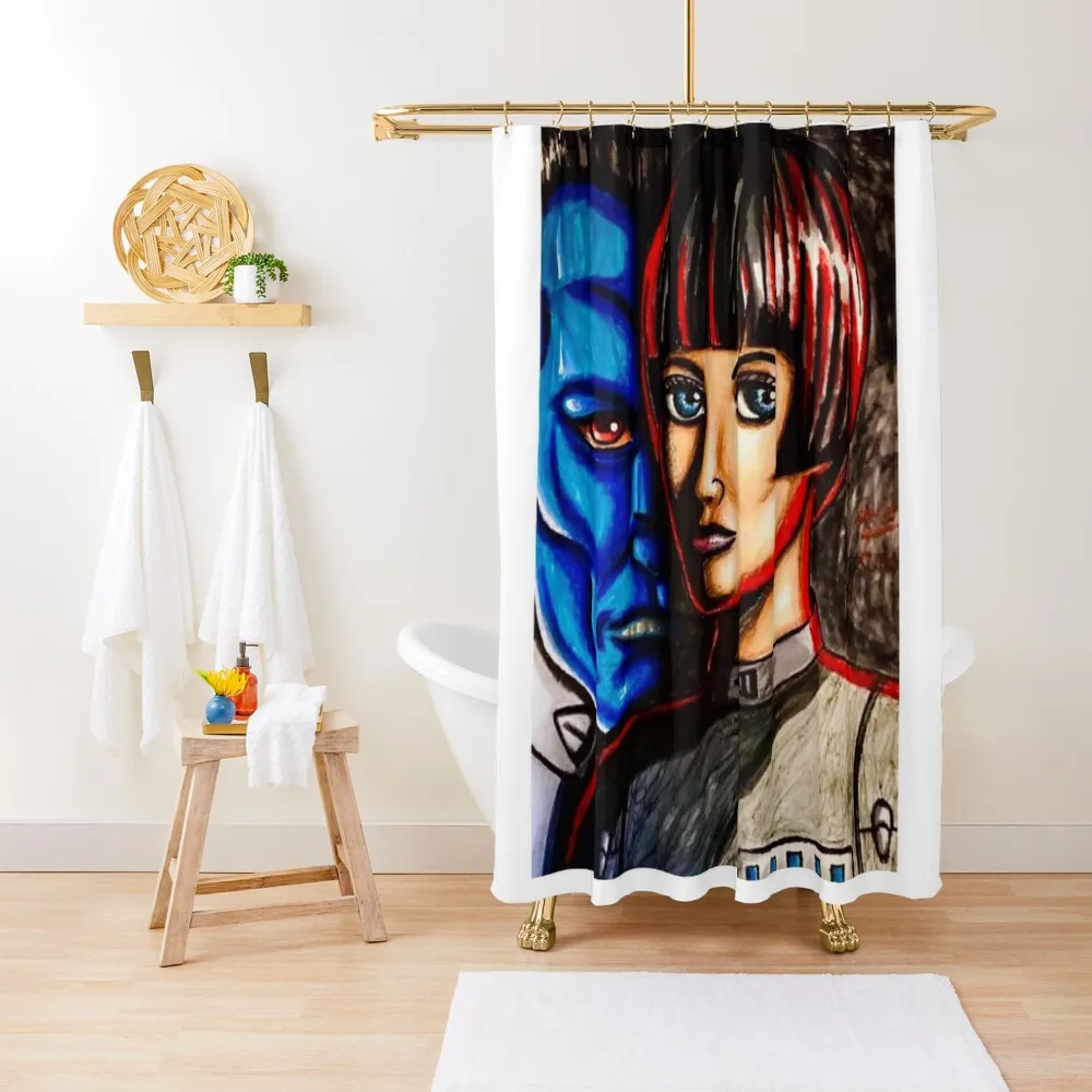 

Commander and Admiral Shower Curtain Shower Set Waterproof Bathroom Shower Bathroom Decor Anime Curtain