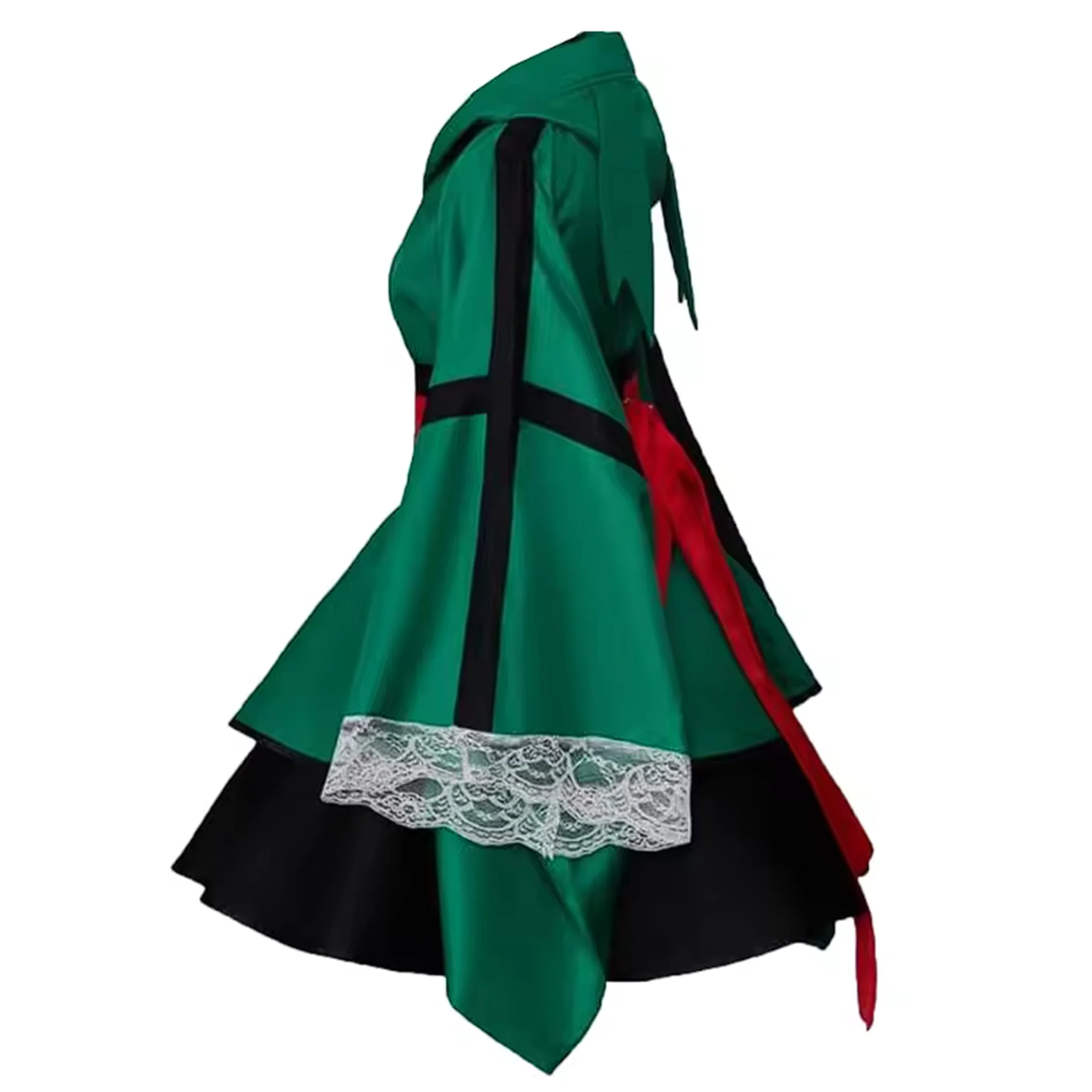 Anime Midoriya Izuku Deku Cosplay Kostuum Kimono Transformatie Todoroki Outfit Lolita Party Prinses Meid Jurk Custom