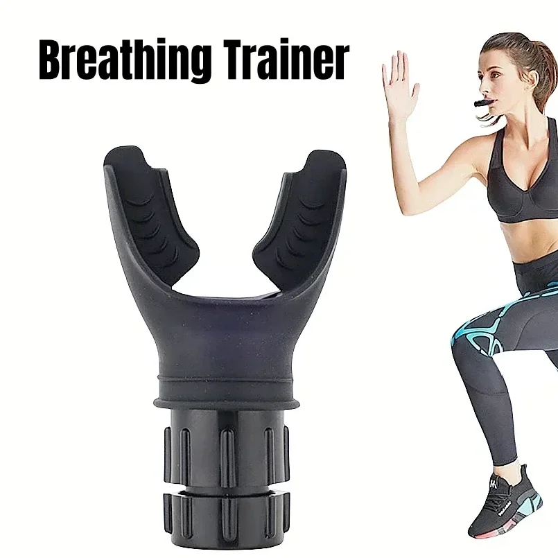 1Pc Sports Breathing Trainer Exercise Lung Face Mouthpiece Respirator Fitness Equipment for Household Healthy Care Accessories
