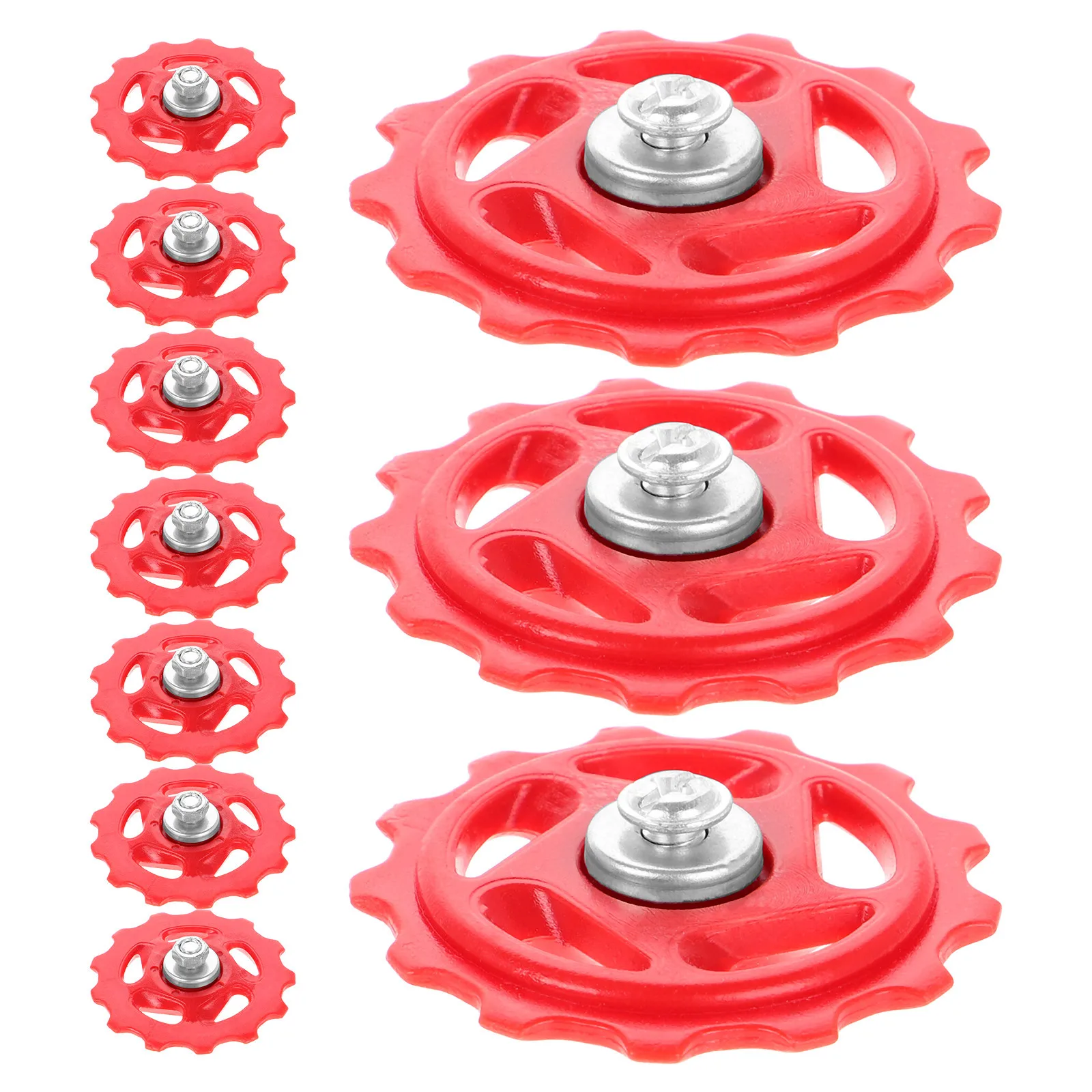 

10pcs Rear Derailleur Pulley Wheels Durable Plastic Precision Shifting Mountain Road Bike Replacement Part Compatible With