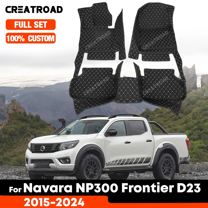

Автомобильные коврики CREATROAD для Nissan Navara NP300 Frontier D23 2024-2015, автомобильный коврик на заказ, аксессуары для интерьера