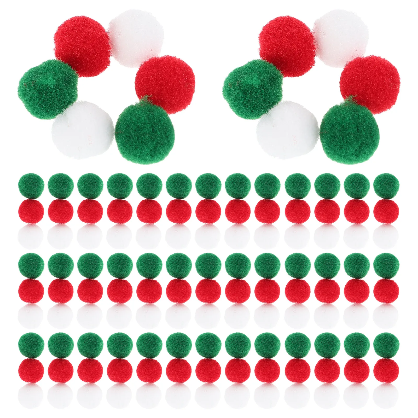 Colorful High Elasticity Pom Poms Small Craft Balls Soft Decorative Puff Balls DIY Accessories for Clothing Hats Scarves