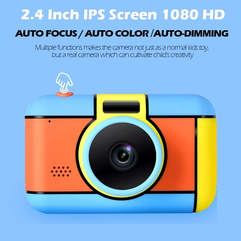 

Children Camera 4x Digital Zoom Kids Digital Camera 1080P Child's Camera Video Boy's Birthday Gift Camcorder 2.4 inch Screen