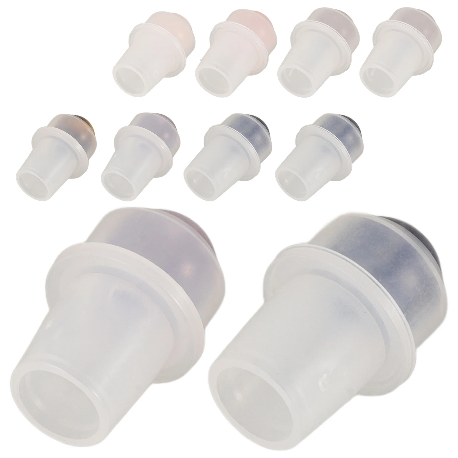 

10pcs Essential Oil Perfume Bottle Balls 9 5mm Inner Diameter Semi Precious Stones Roller Smooth Surface Long Life Plastic