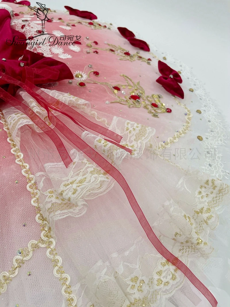 Child Chipollino Variation Professional Tutus Custom Made Classical Pancake Tutu Costumes BT4155