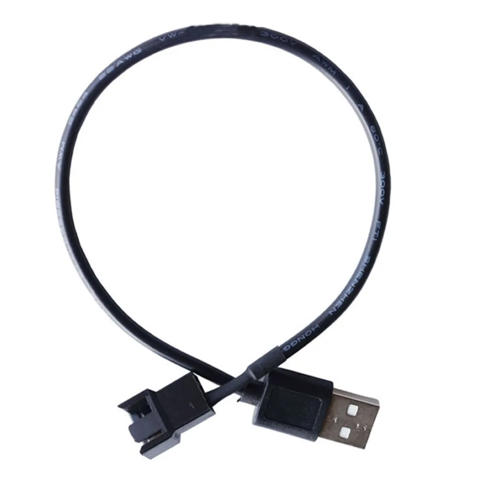USB Male to 4Pin CPU Fan Power Adapter Cable 5V PC Case Cooling Fan Power Supply Converter Extension Cord For Desktop Cooler