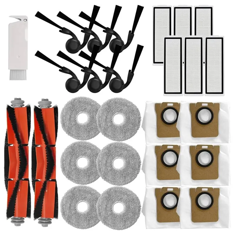 

A98G-Replacement Accessories For Xiaomi Robot Vacuum 5 5 Pro Replacement Parts, Main Side Brushes HEPA Filters Mop Bags