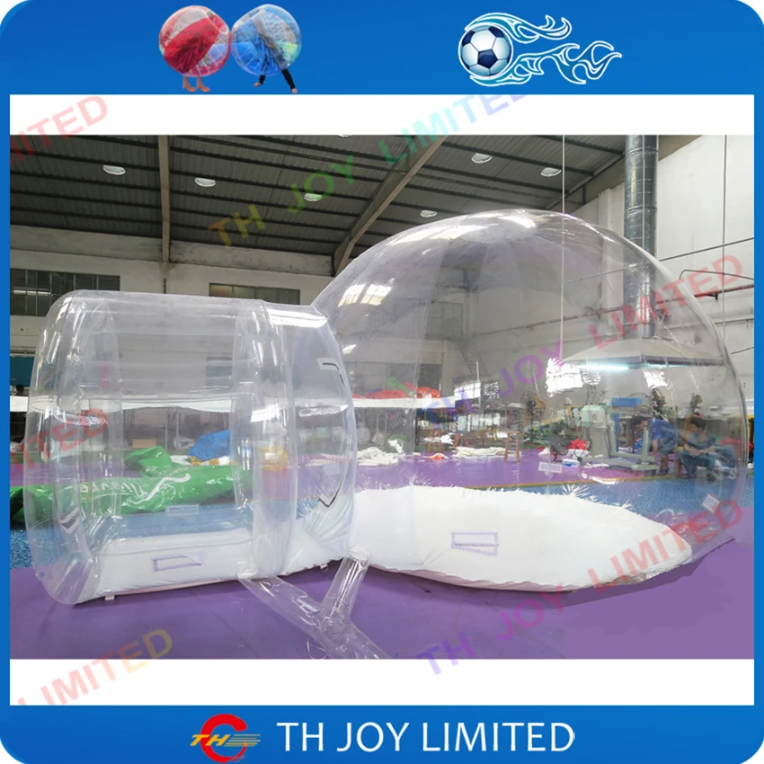 Free Air Shipping 3m/4m/5m Transparent Inflatable Bubble Tent Bubble Lawn Camping Marquee Bounce House for Sale