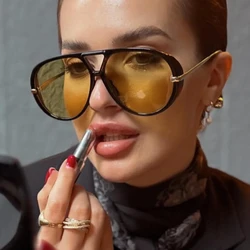 Women Brand Designer Luxury Sun Glasses Sex Vintage Oversized Sunglasses Female Black Fashion Oculos De Sol #300864